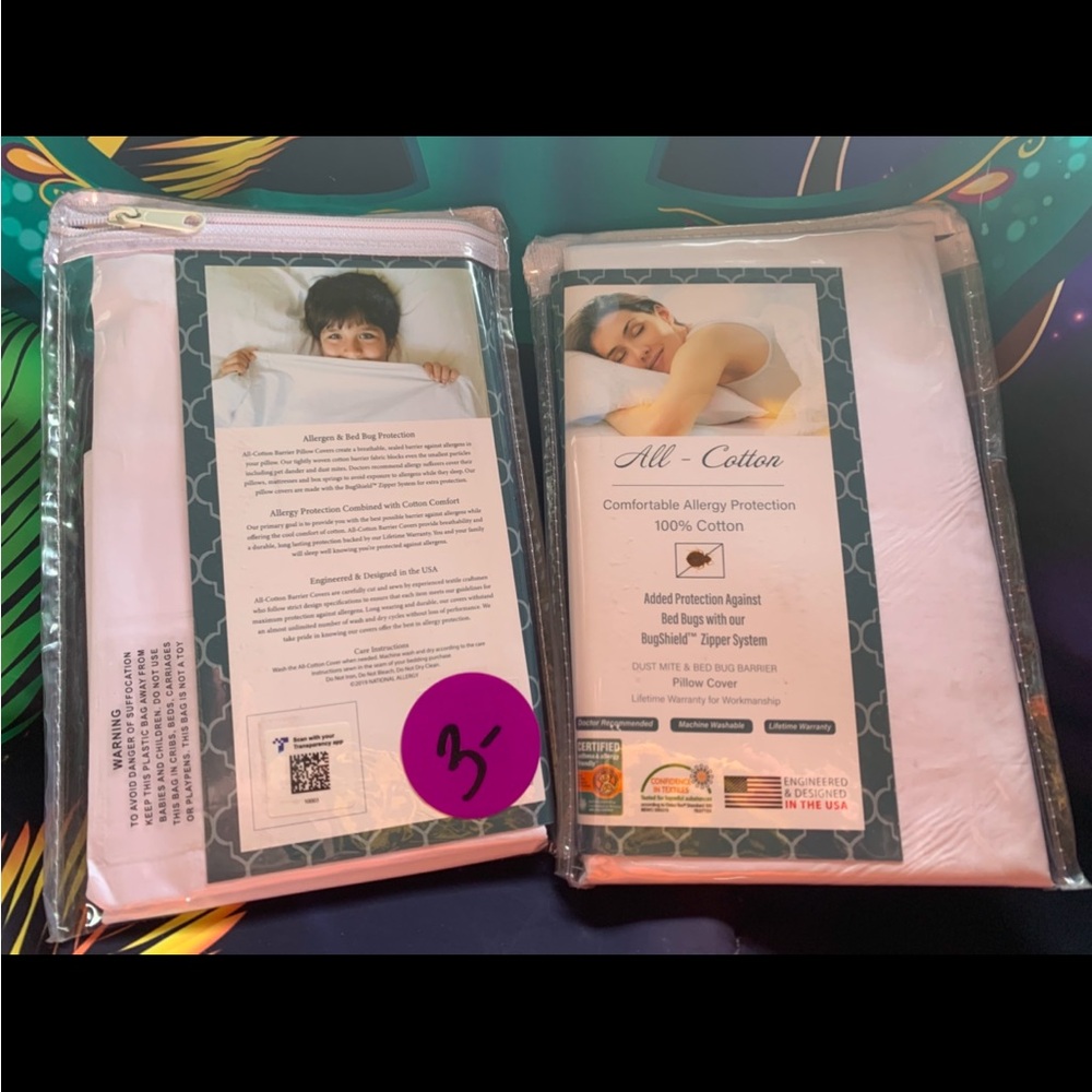 Allergy Protection white pillow cases! - White